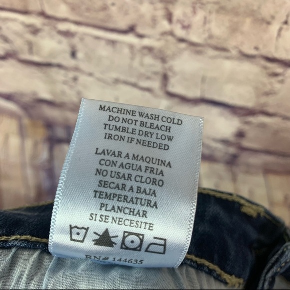 KanCan Light Wash Raw Hem Denim Mini Skirt - Picture 9 of 10